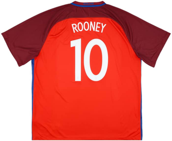2016-17 England Away Shirt Rooney #10 - 8/10 - (3XL)