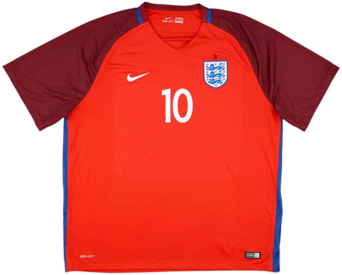 2016-17 England Away Shirt Rooney #10 - 8/10 - (3XL)