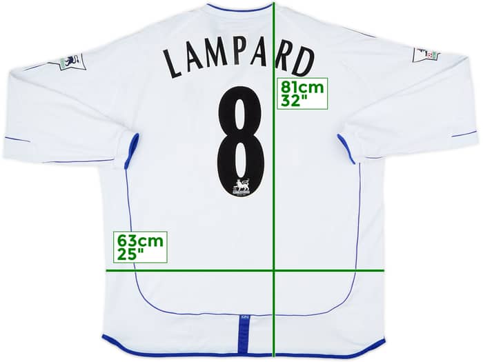 2001-03 Chelsea Away L/S Shirt Lampard #8 - 8/10 - (XXL)