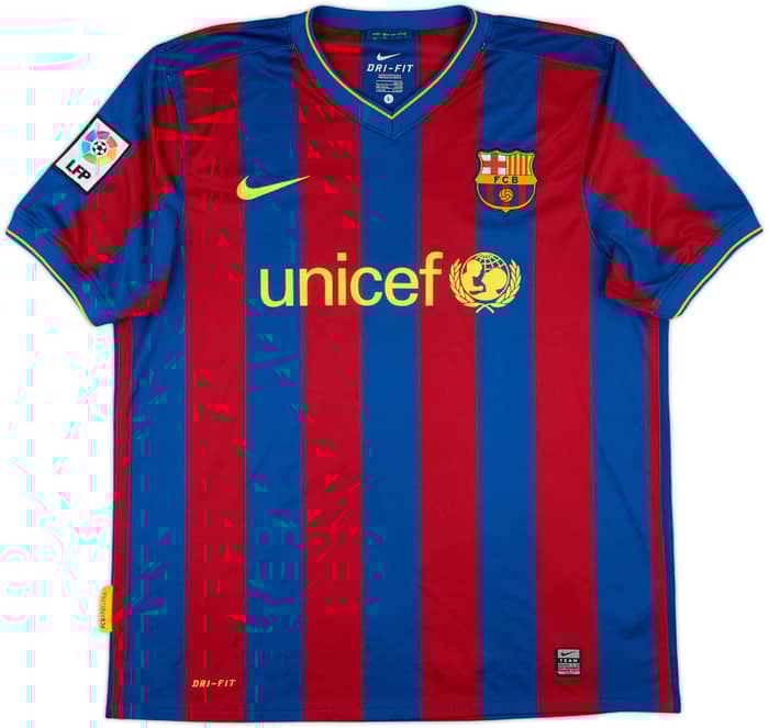 2009-10 Barcelona Home Shirt Ibrahimovic #9 - 6/10 - (L)