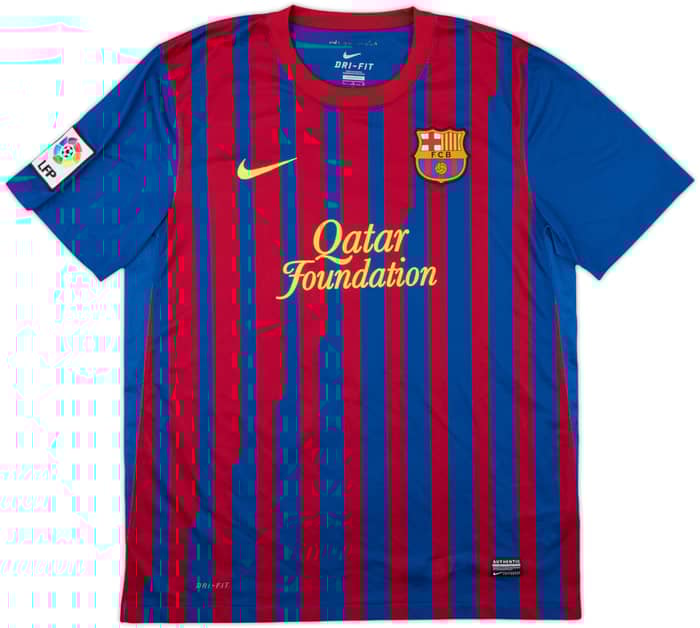 2011-12 Barcelona Home Shirt Pique #3 - 8/10 - (L)