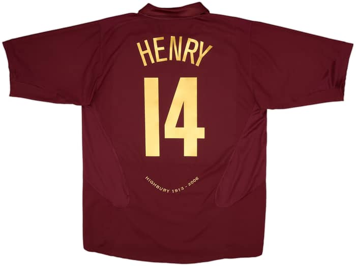 2005-06 Arsenal Home Shirt Henry #14 - 10/10 - (XL)