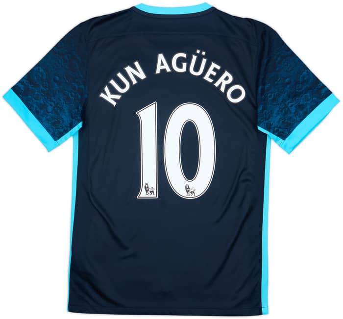 2015-16 Manchester City Away Shirt Kun Aguero #10 - 8/10 - (S)
