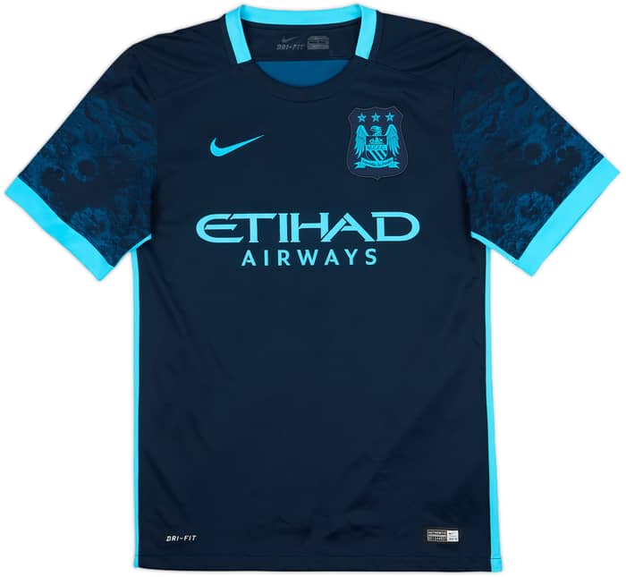 2015-16 Manchester City Away Shirt Kun Aguero #10 - 8/10 - (S)