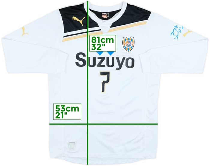 2011 Shimizu S-Pulse Away L/S Shirt #7 - 7/10 - (L)