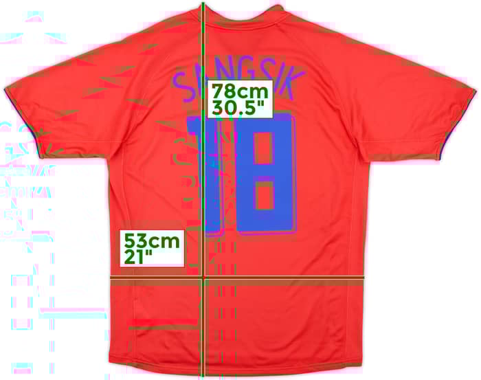 2006-08 South Korea Home Shirt Sang Sik #18 - 8/10 - (L)