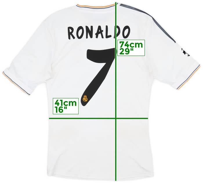 2013-14 Real Madrid Home Shirt Ronaldo #7 - 6/10 - (S)