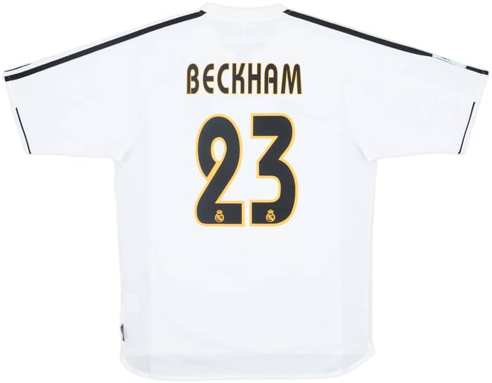 2003-04 Real Madrid Home Shirt Beckham #23 - 8/10 - (M)
