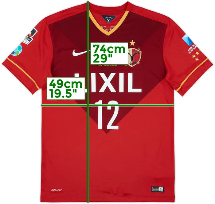 2015 Kashima Antlers Home Shirt #12 - 4/10 - (M)