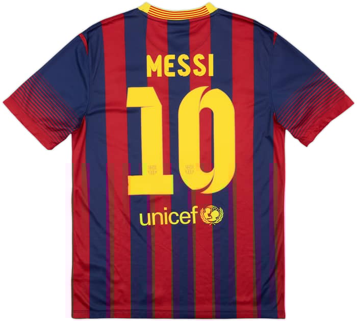 2013-14 Barcelona Home Shirt Messi #10 - 7/10 - (M)