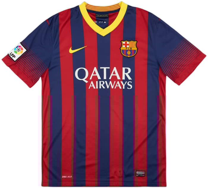 2013-14 Barcelona Home Shirt Messi #10 - 7/10 - (M)