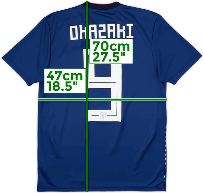 2018-19 Japan Home Shirt Okazaki #9 - 8/10 - (S)