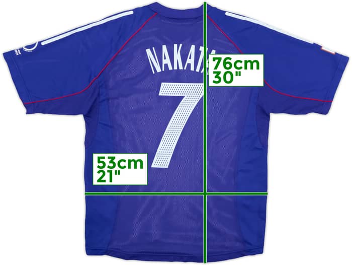 2002-04 Japan Player Issue Home Shirt Nakata #7 - 8/10 - (L)