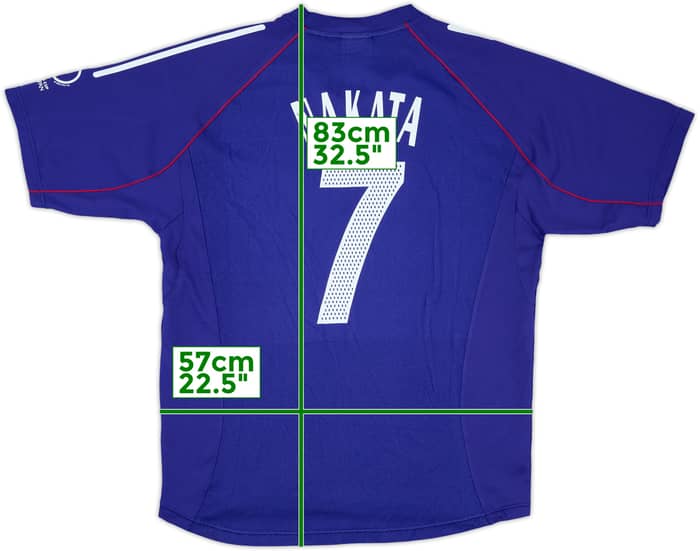 2002-04 Japan Home Shirt Nakata #7 - 9/10 - (XL)