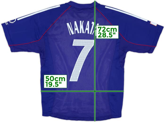 2002-04 Japan Player Issue Home Shirt Nakata #7 - 8/10 - (S)