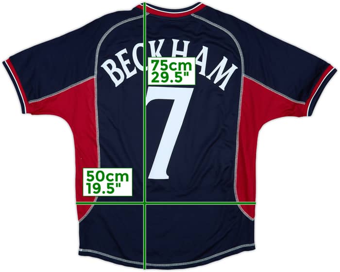 2000-01 Manchester United Third Shirt Beckham #7 - 9/10 - (M)
