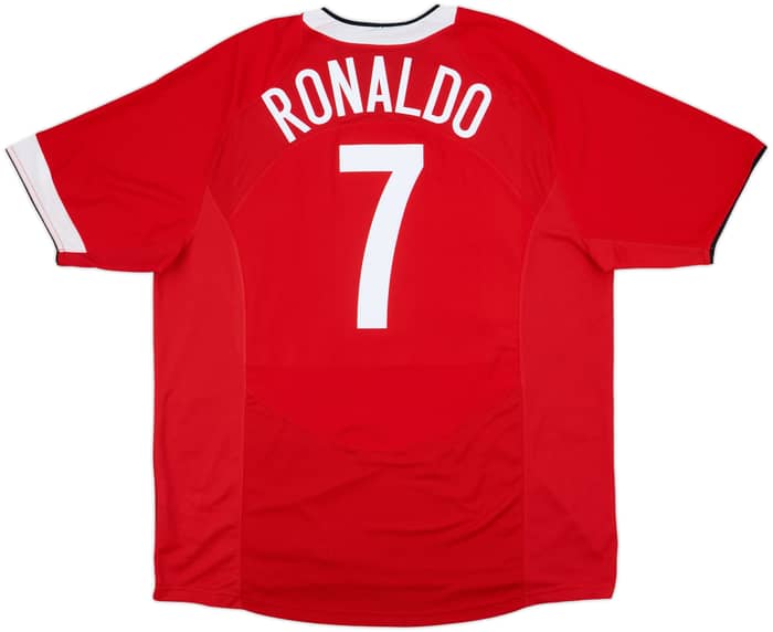 2004-06 Manchester United Home Shirt Ronaldo #7 - 8/10 - (XL)