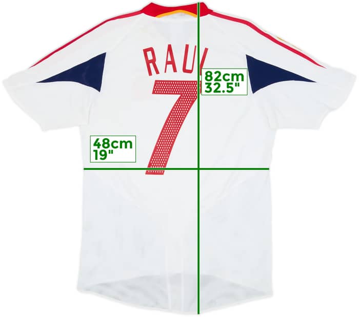 2004-06 Spain Away Shirt Raul #7 - 8/10 - (M)