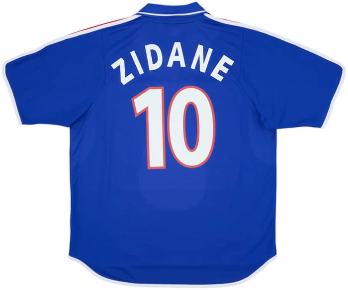 2000-02 France Home Shirt Zidane #10 - 9/10 - (XL)