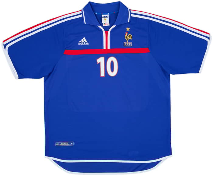 2000-02 France Home Shirt Zidane #10 - 9/10 - (XL)