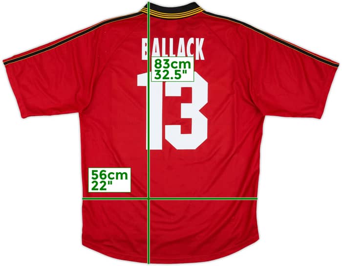 1998-00 Bayer Leverkusen Home Shirt Ballack #13 - 6/10 - (L)