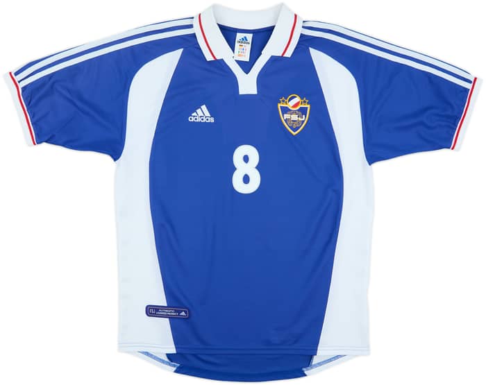 2000-01 Yugoslavia Home Shirt Mijatovic #8 - 10/10 - (M)