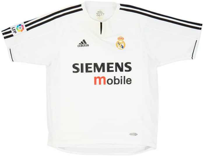 2003-04 Real Madrid Player Issue Home Shirt Zidane #5 - 6/10 - (M)