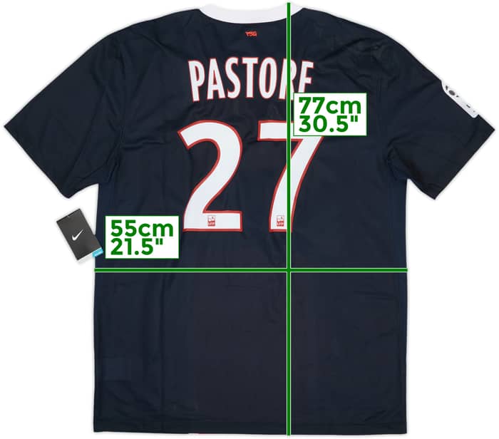 Camiseta de local del Paris Saint-Germain 2011-12 Pastore #27 (L)