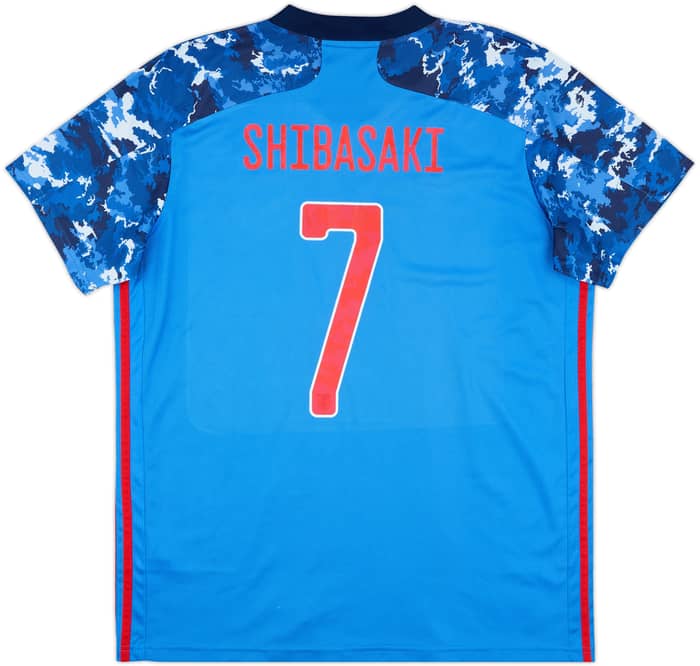 2020-21 Japan Home Shirt Shibaski #7 - 8/10 - (XL)