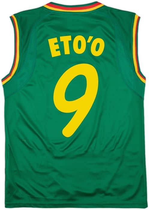 2002 Cameroon Home Vest Shirt Eto'o #9 - 9/10 - (M)
