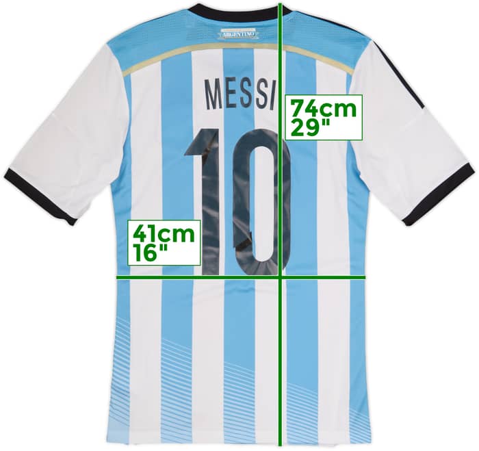 2013-15 Argentina Home Shirt Messi #10 (S)