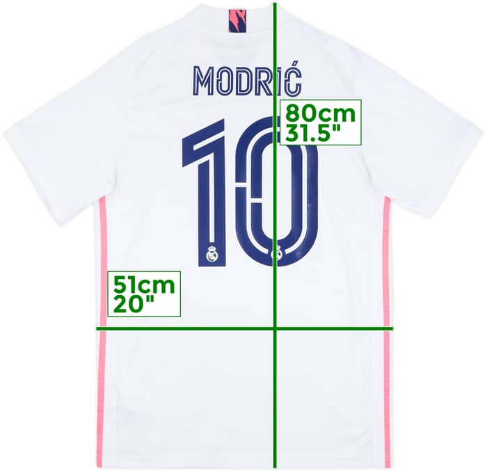 2020-21 Real Madrid Home Shirt Modric #10 - 8/10 - (M)