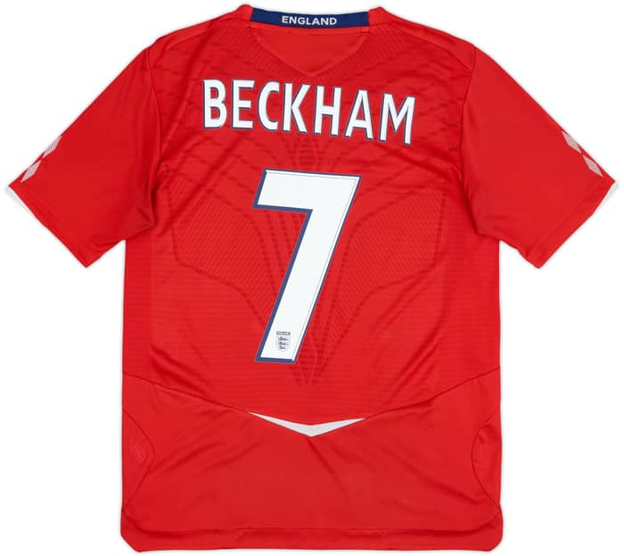 2008-10 England Away Shirt Beckham #7 - 5/10 - (M)