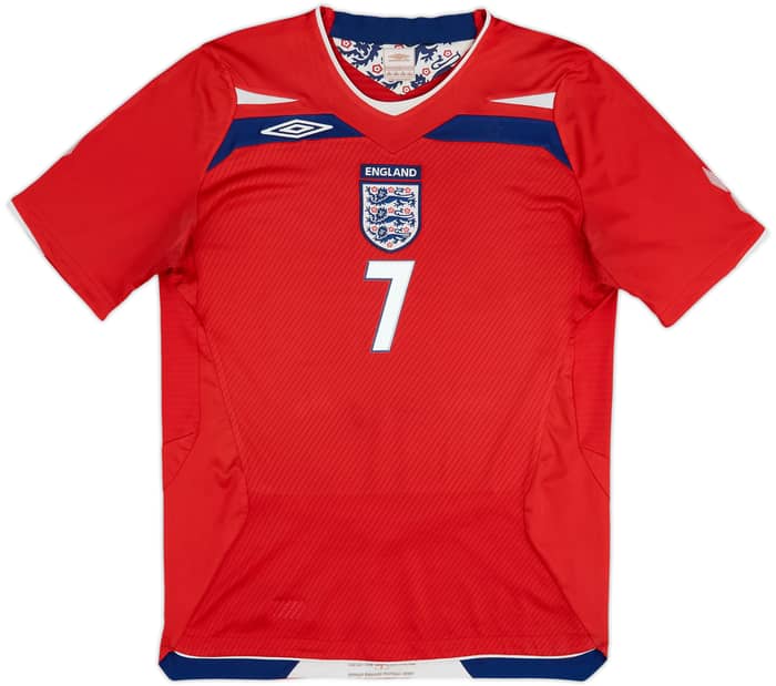 2008-10 England Away Shirt Beckham #7 - 5/10 - (M)