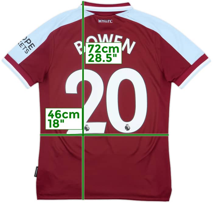 2021-22 West Ham Home Shirt Bowen #20 - 10/10 - (S)