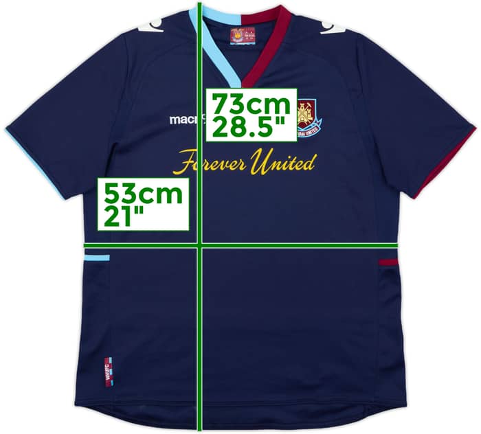 2012-13 West Ham Away Shirt - 7/10 - (XL.Boys)