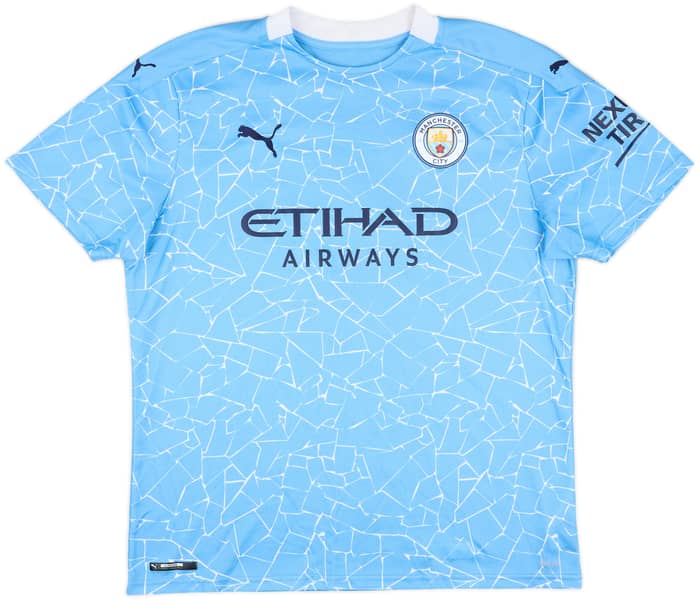 2020-21 Manchester City Home Shirt Foden #47 - 8/10 - (XL)