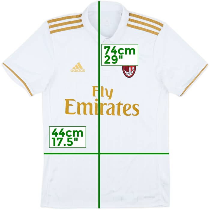 2016-17 AC Milan Away Shirt - 7/10 - (S)
