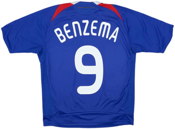 2007-08 France Home Shirt Benzema #9 - 6/10 - (L.Boys)
