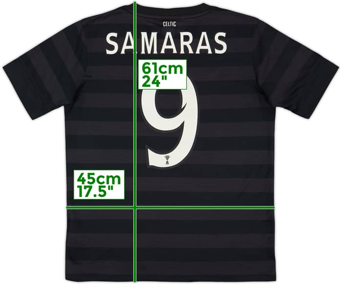 2012-13 Celtic '125th Anniversary' Away Shirt Samaras #9 - 7/10 - (L.Boys)
