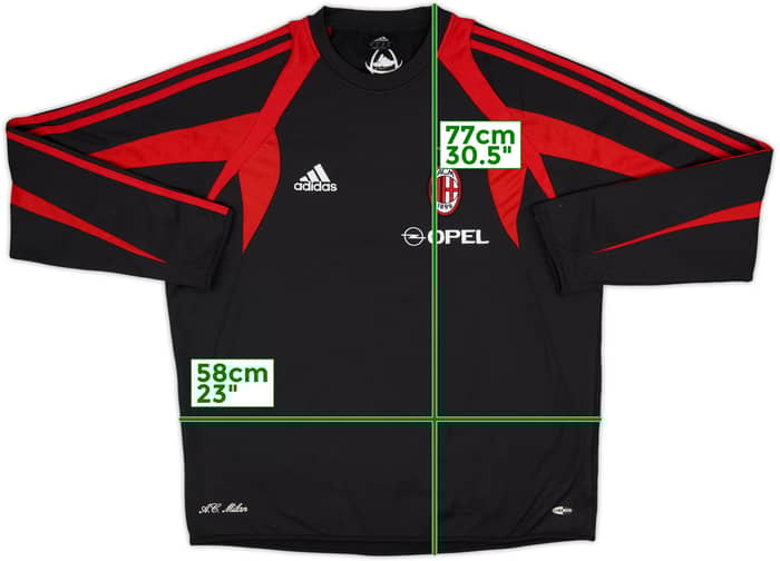 2004-05 AC Milan adidas ClimaWarm Sweat Top - 10/10 - (L)