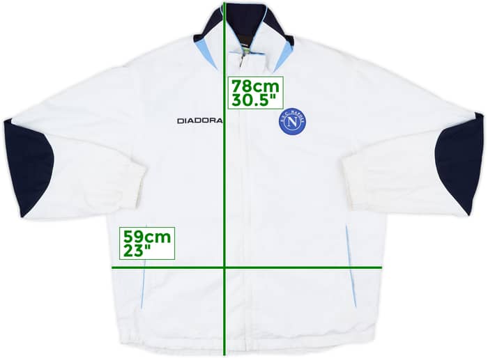 2006-07 Napoli Diadora Track Jacket - 7/10 - (L)