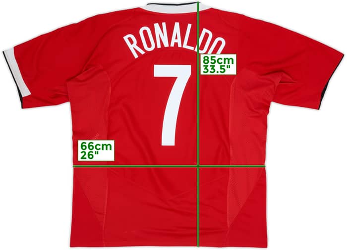 2004-06 Manchester United Home Shirt Ronaldo #7 - 6/10 - (XXL)