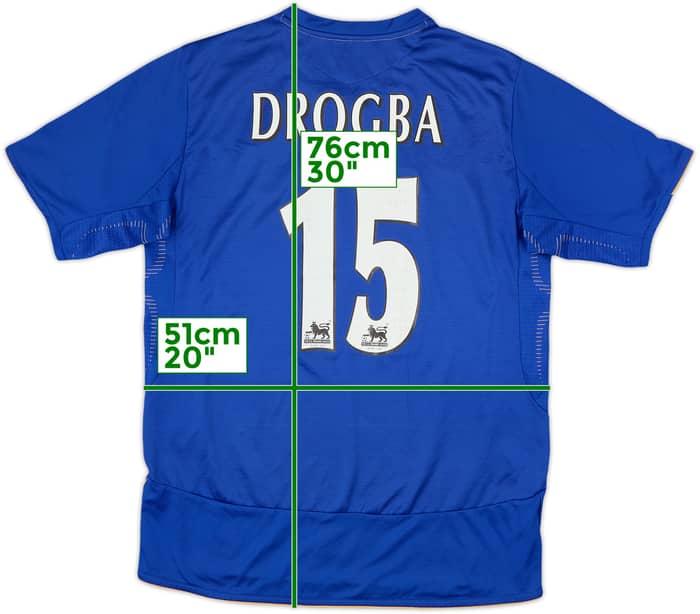 2005-06 Chelsea Centenary Home Shirt Drogba #15 - 6/10 - (M)