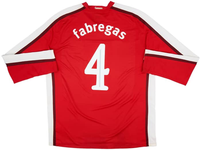 2008-10 Arsenal Home L/S Shirt Fabregas #4 - 6/10 - (XL)
