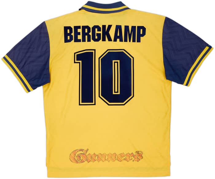 1996-97 Arsenal Away Shirt Bergkamp #10 - 7/10 - (XL)