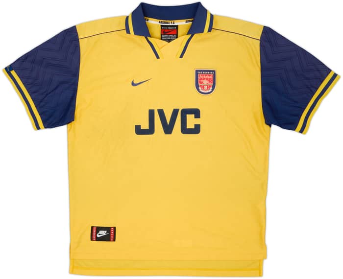 1996-97 Arsenal Away Shirt Bergkamp #10 - 7/10 - (XL)