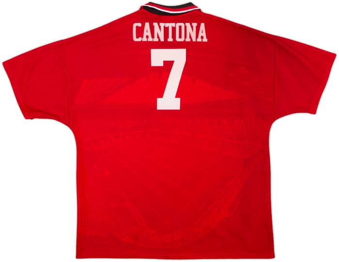 1994-96 Manchester United Home Shirt Cantona #7 - 8/10 - (XXL)