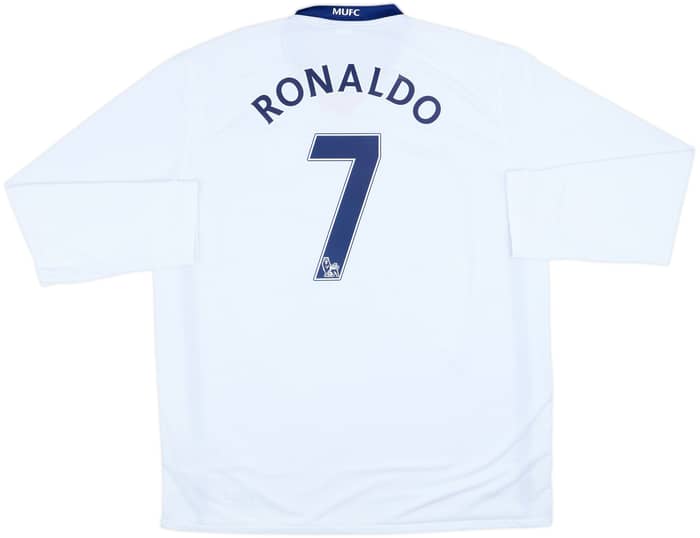2008-10 Manchester United Away L/S Shirt Ronaldo #7 - 10/10 - (XL)