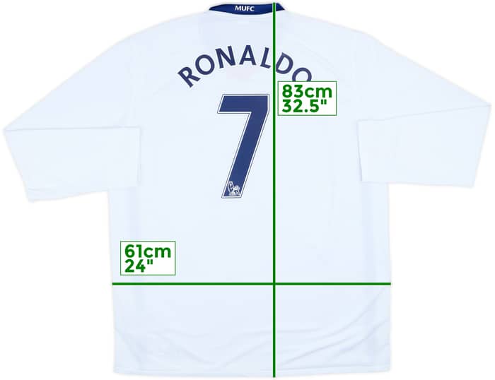 2008-10 Manchester United Away L/S Shirt Ronaldo #7 - 10/10 - (XL)